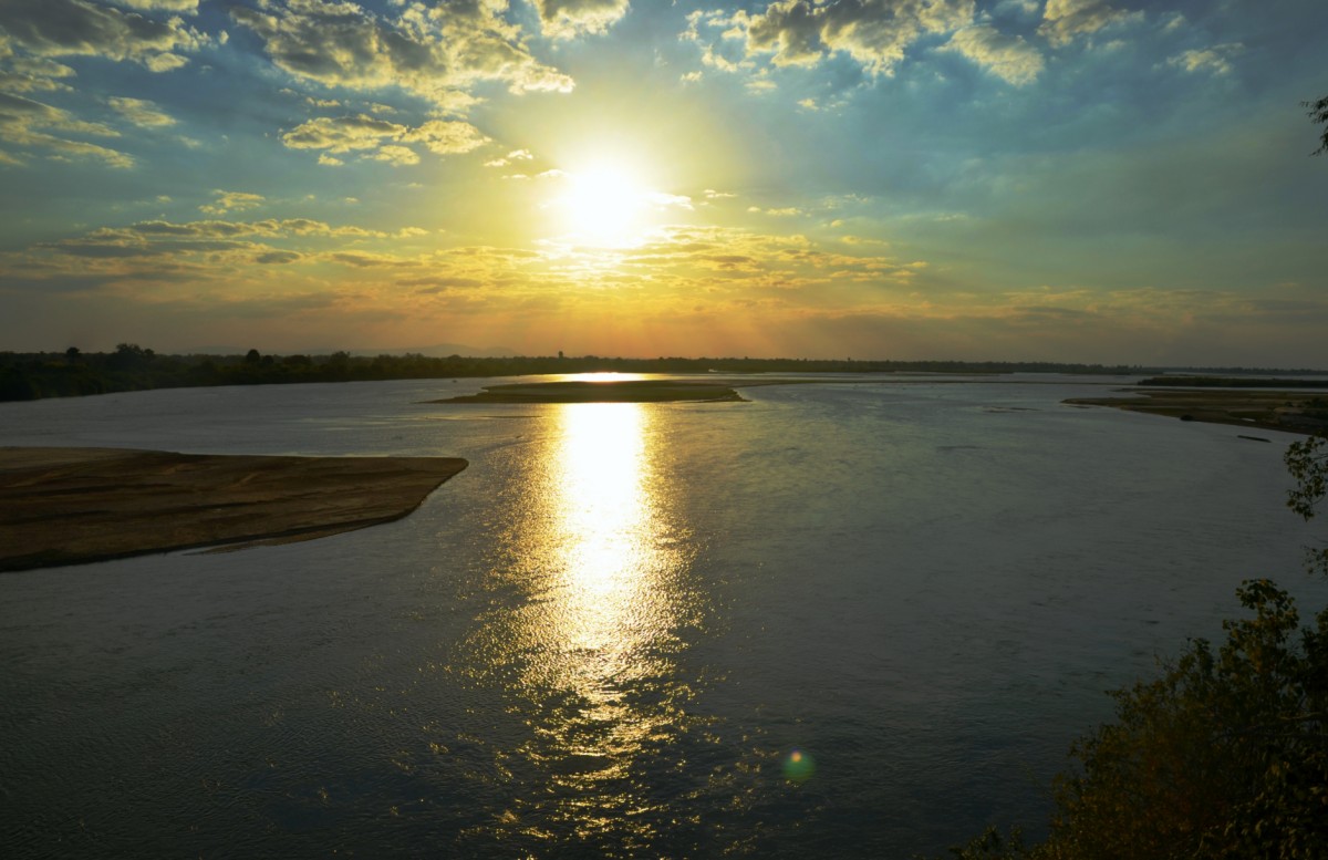 Sonnenuntergang über Rufiji River Selous